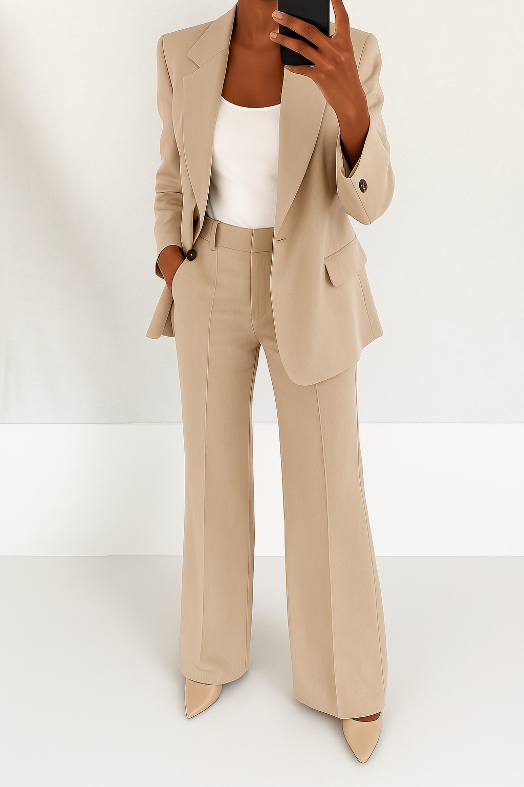 JULIANNA I STILVOLLES BLAZER- UND HOSEN-SET
