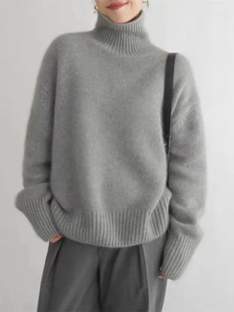 ISARINA I ELEGANTER ROLLKRAGENPULLOVER