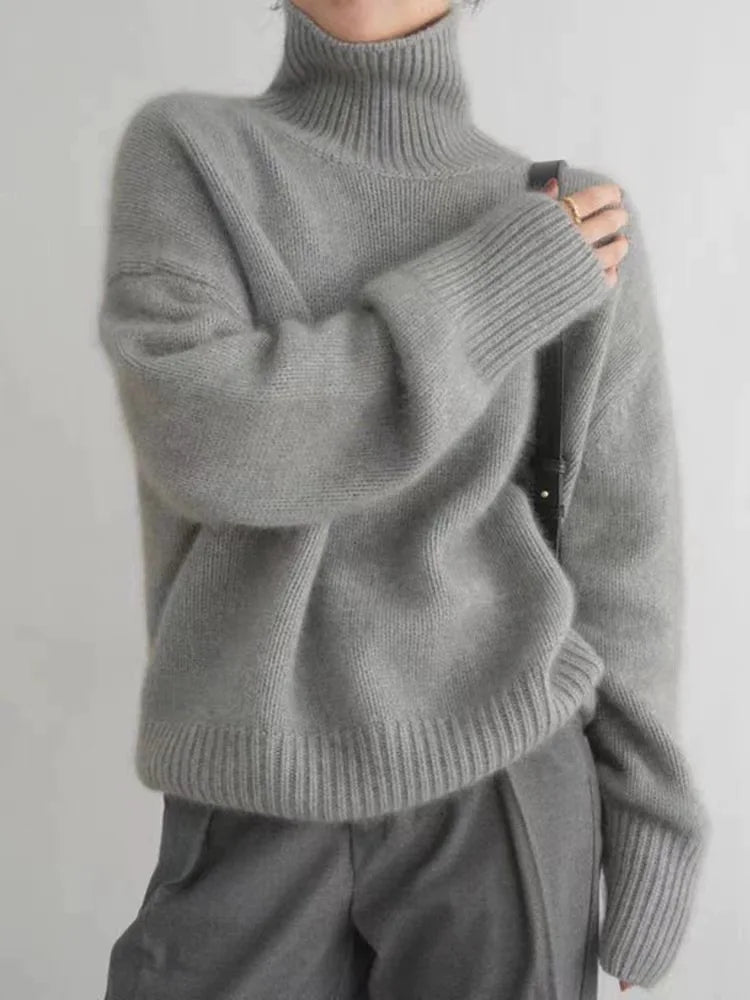 ISARINA I ELEGANTER ROLLKRAGENPULLOVER