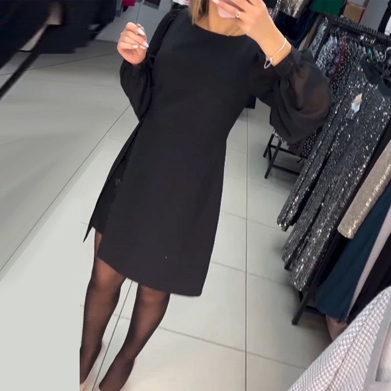 Claire – Elegantes einfarbiges Kleid