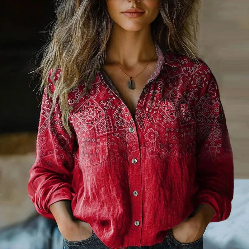 MAREILE I VINTAGE-LANGARM-BLUSE