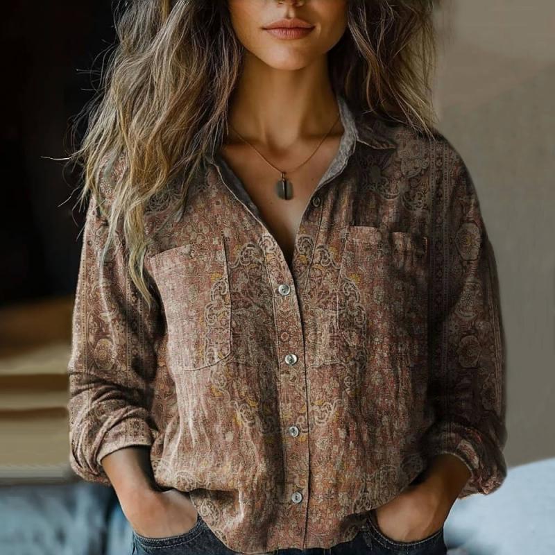 MAREILE I VINTAGE-LANGARM-BLUSE