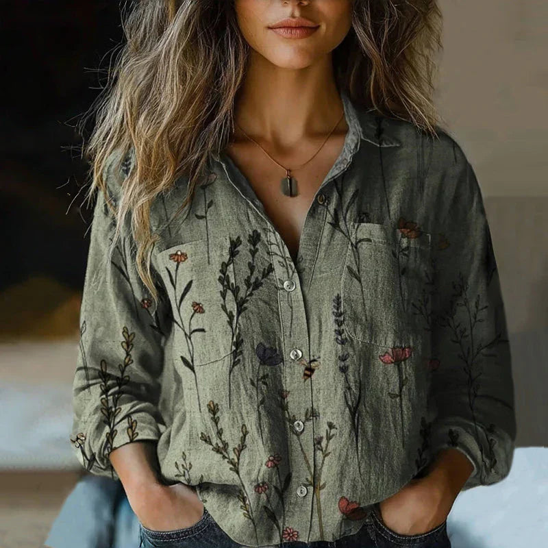 MAREILE I VINTAGE-LANGARM-BLUSE