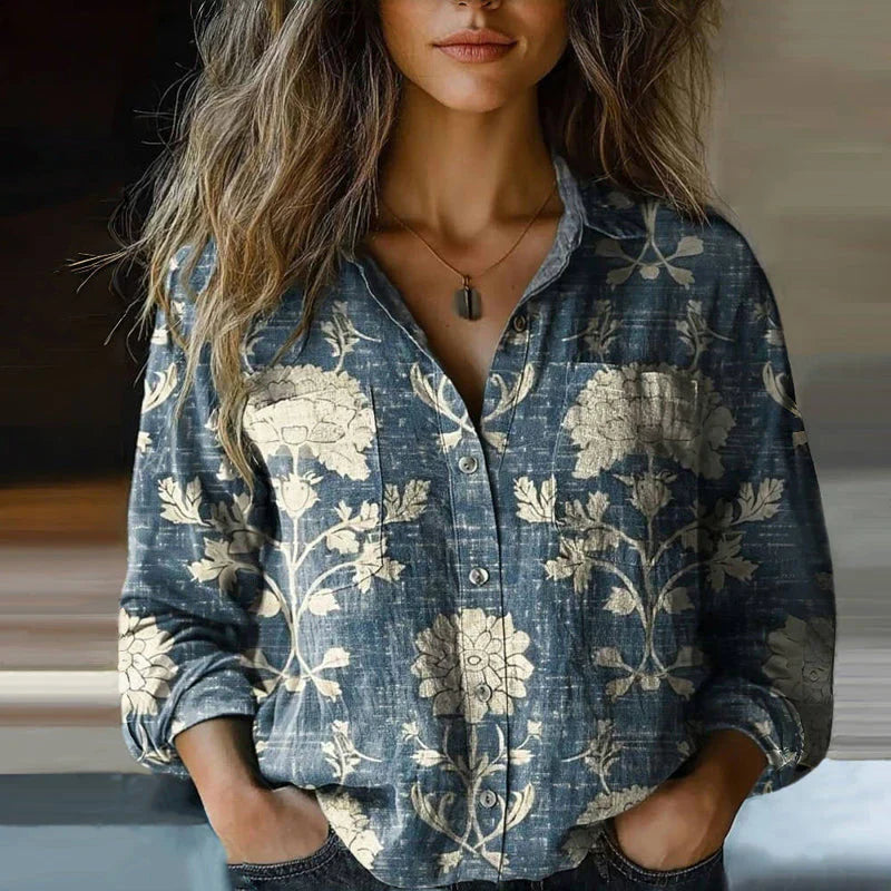 MAREILE I VINTAGE-LANGARM-BLUSE