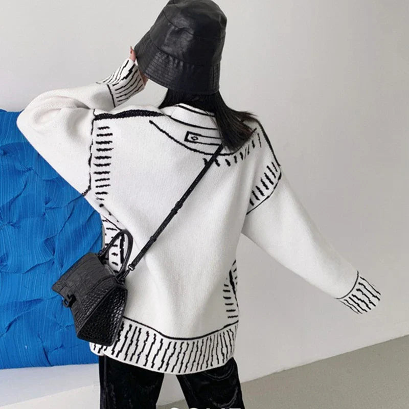 RIANNE I STILVOLLE ÜBERGRÖSSE STRICKJACKE