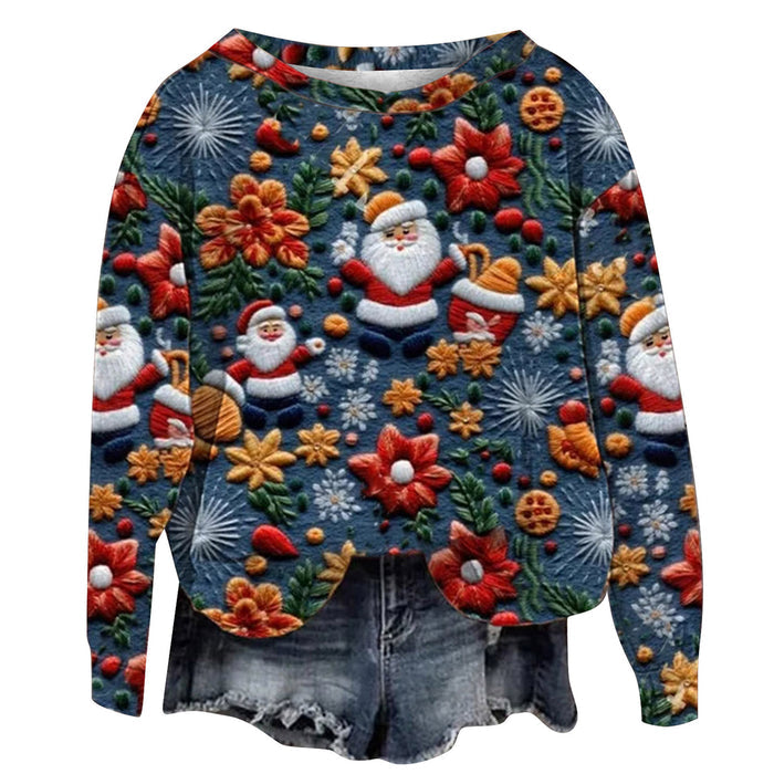 OLIVA I WEIHNACHTS-STRICKPULLOVER