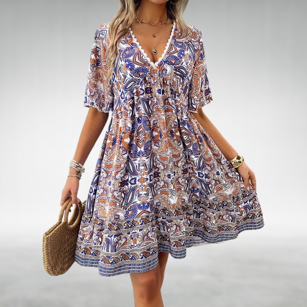 SAYLOR I BOHO-SOMMERKLEID MIT PAISLEY-DRUCK