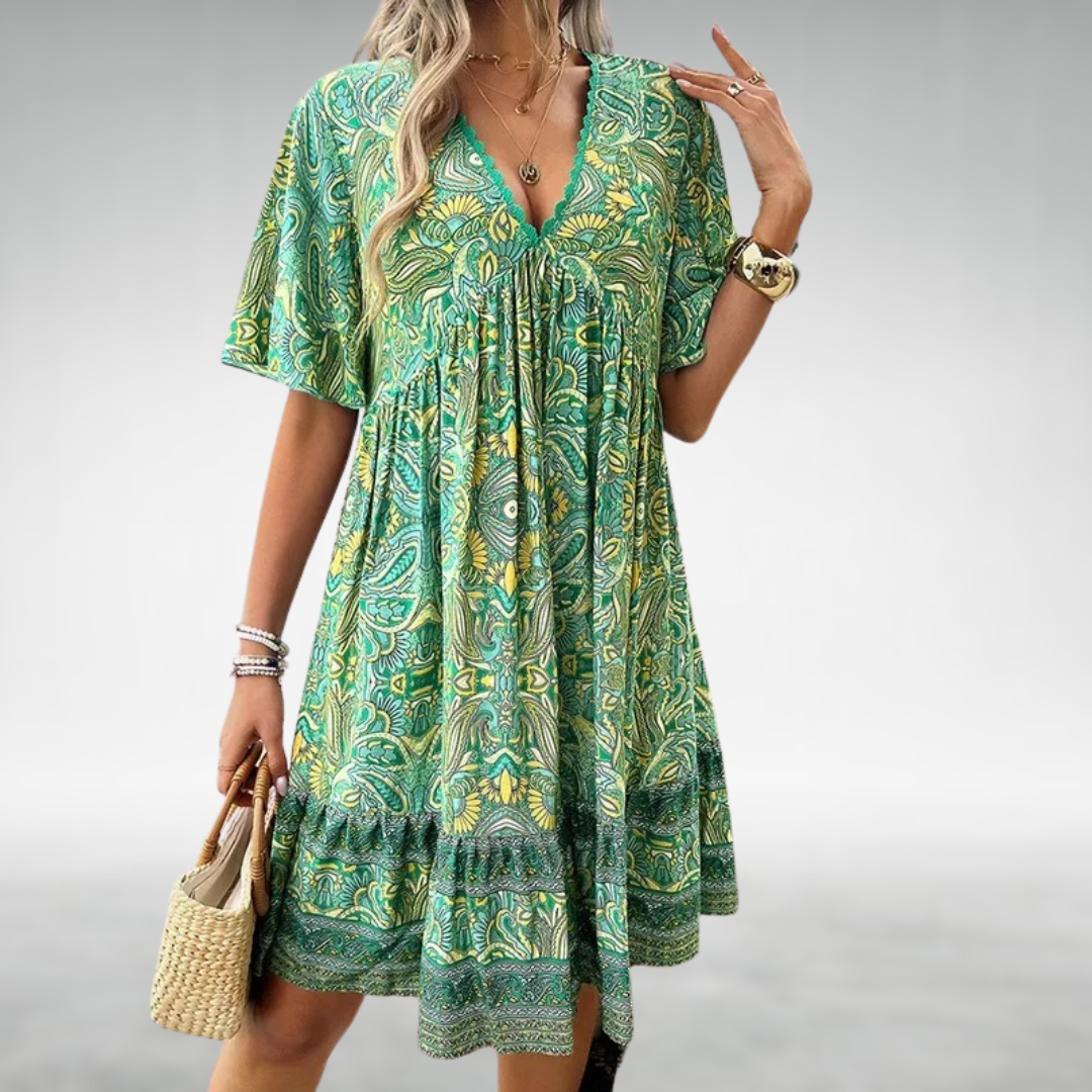 SAYLOR I BOHO-SOMMERKLEID MIT PAISLEY-DRUCK
