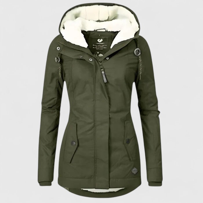 CHRISTY I WARME FLEECEGEFÜTTERTE JACKE