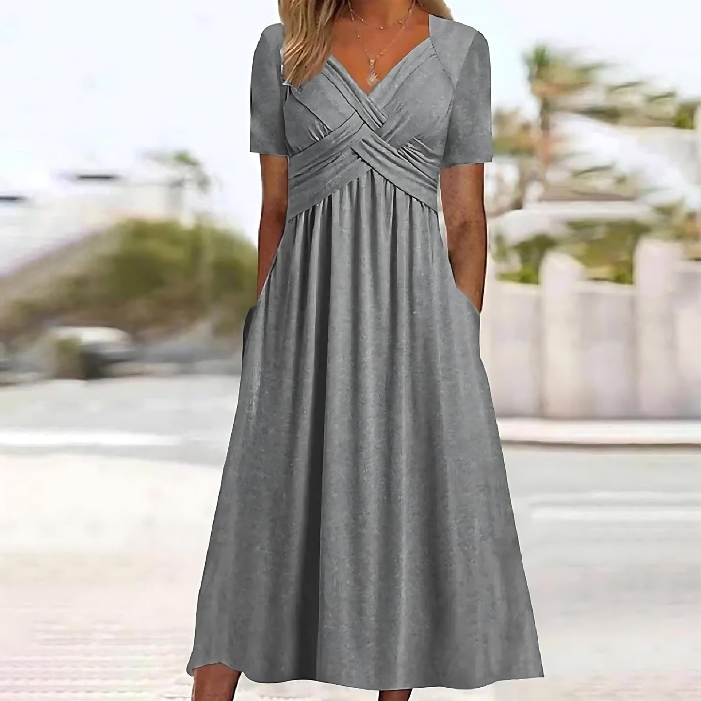 Midi Kleid Elegante Lässigkeit Vicky™
