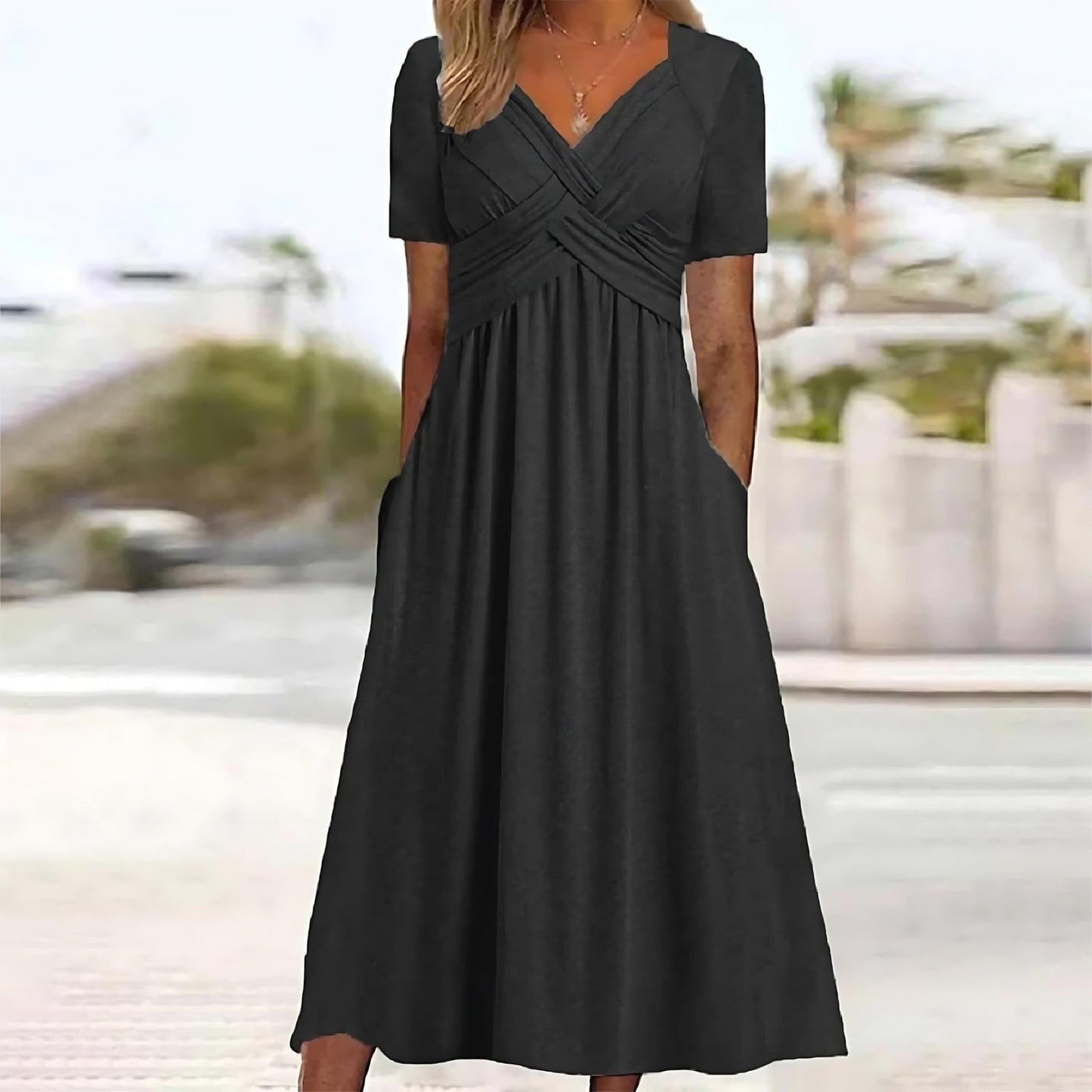 Midi Kleid Elegante Lässigkeit Vicky™