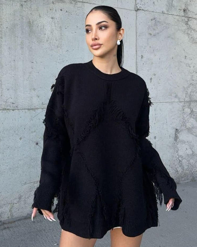 EVELIE I OVERSIZED STRICKPULLOVER
