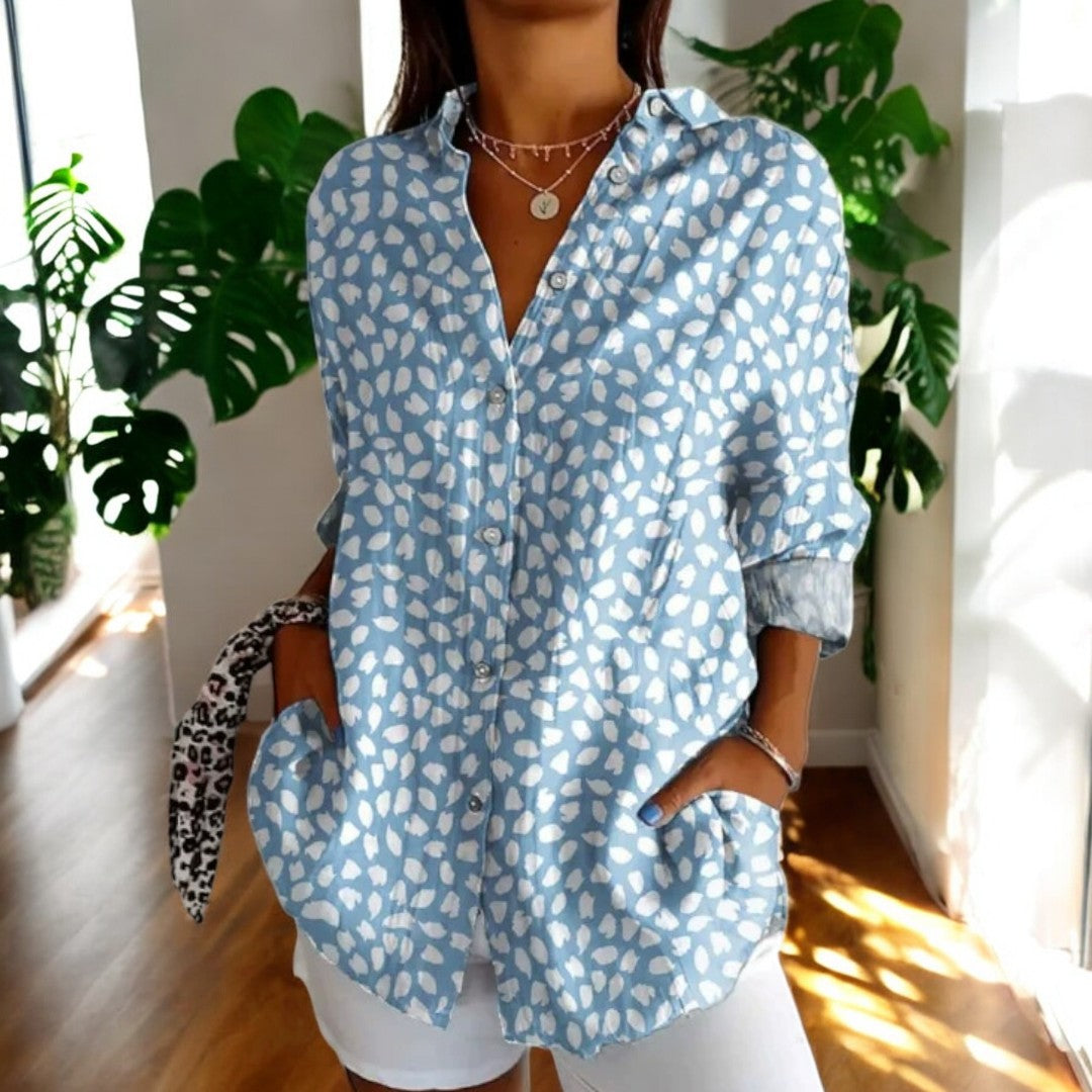 SIDONIA I VINTAGE-LANGARM-BLUSE