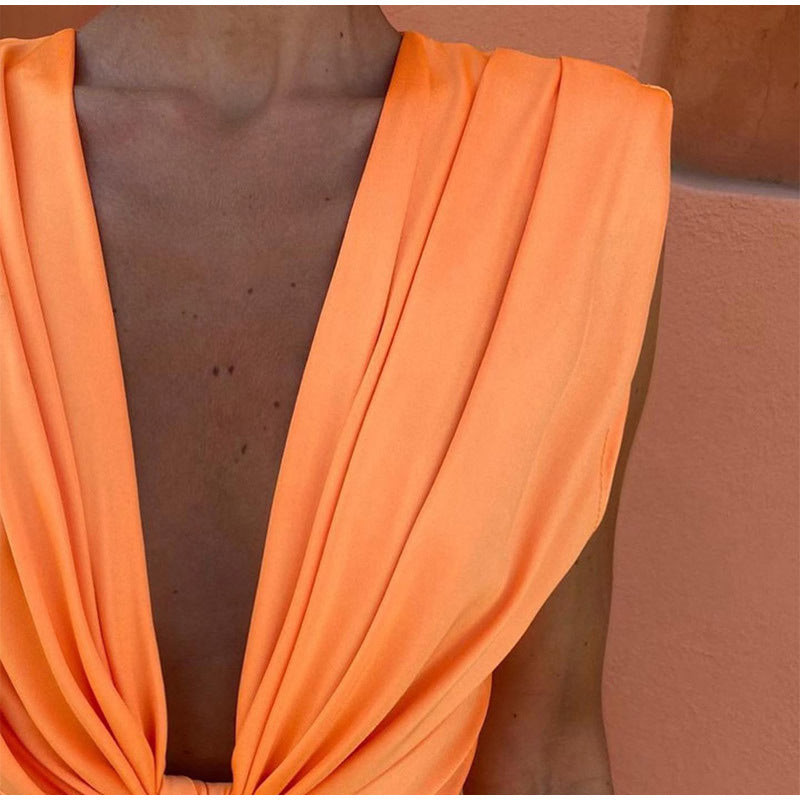 ROSALINE I MODERNES MIDIKLEID MIT SCHLITZ