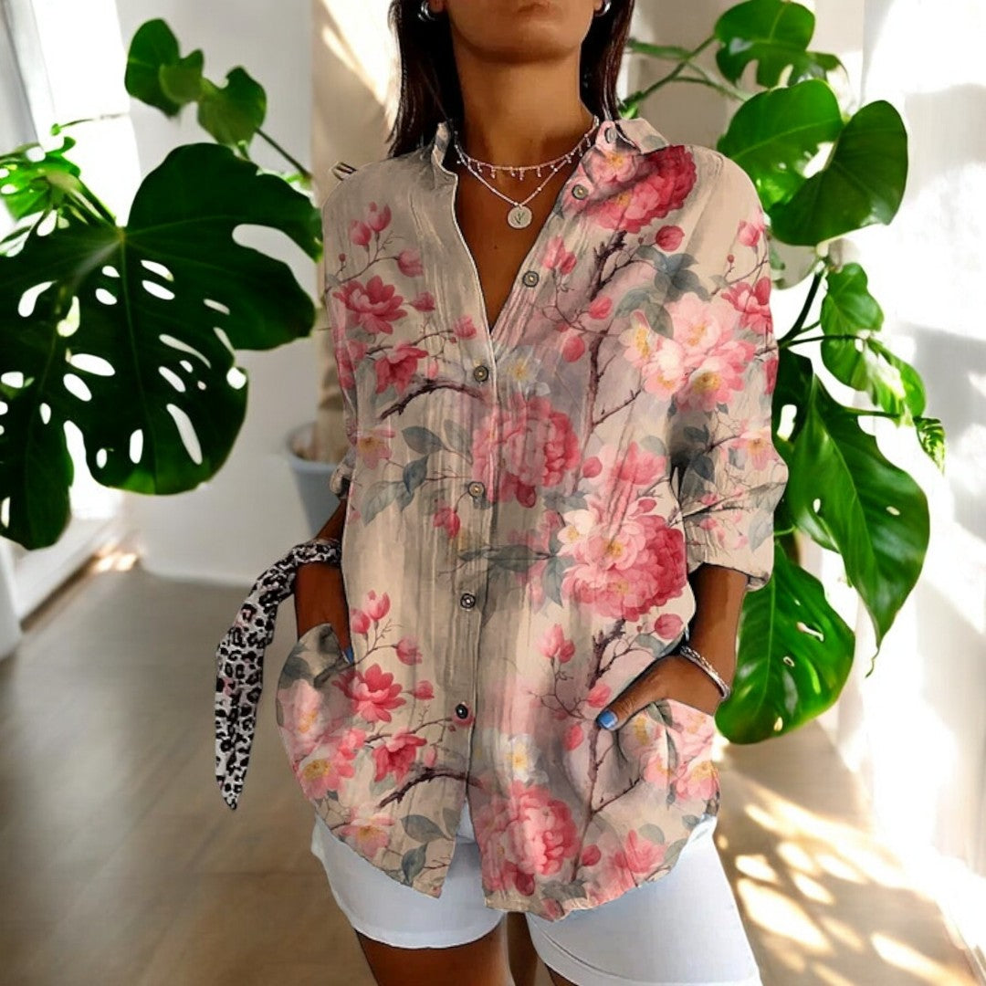 SIDONIA I VINTAGE-LANGARM-BLUSE