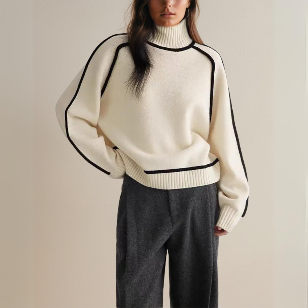 INES I ROLLKRAGEN-PULLOVER