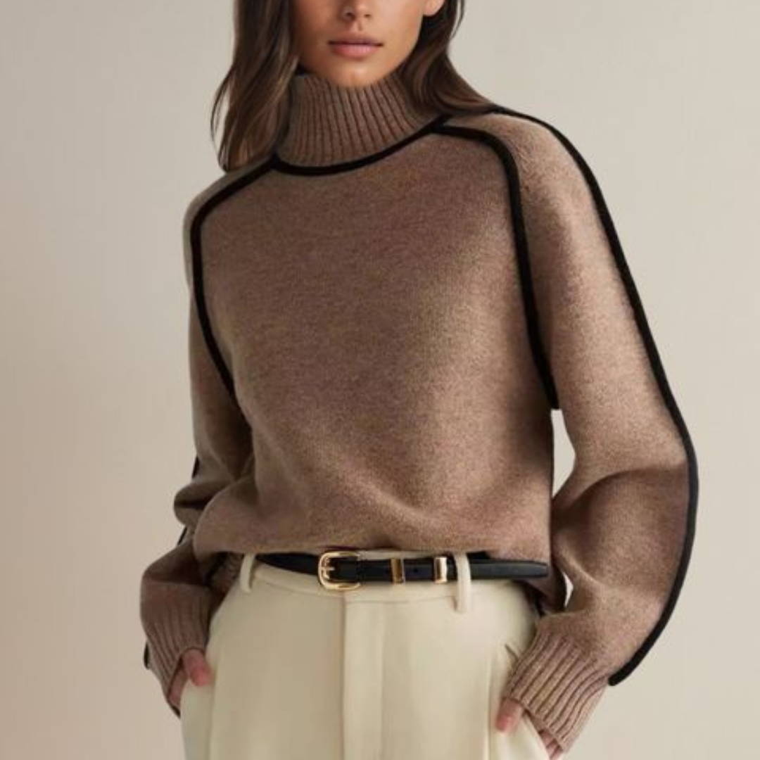 INES I ROLLKRAGEN-PULLOVER