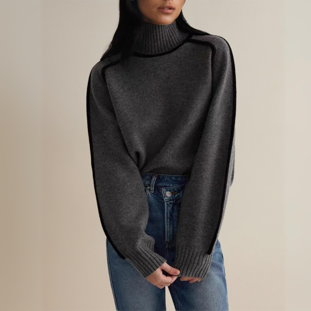 INES I ROLLKRAGEN-PULLOVER