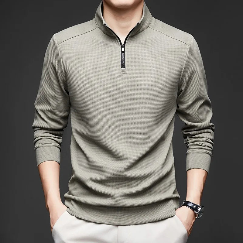 COLE I WAFFELSTRICK-LANGARM-POLOSHIRT