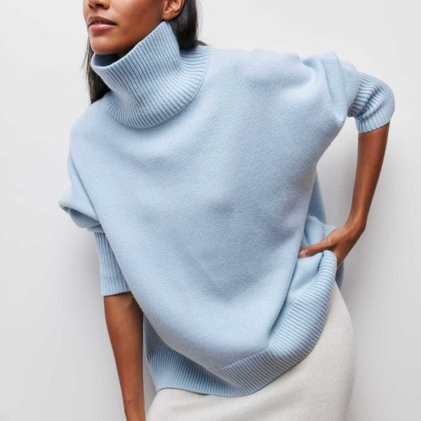 EVELINE I ROLLKRAGEN-STRICKPULLOVER