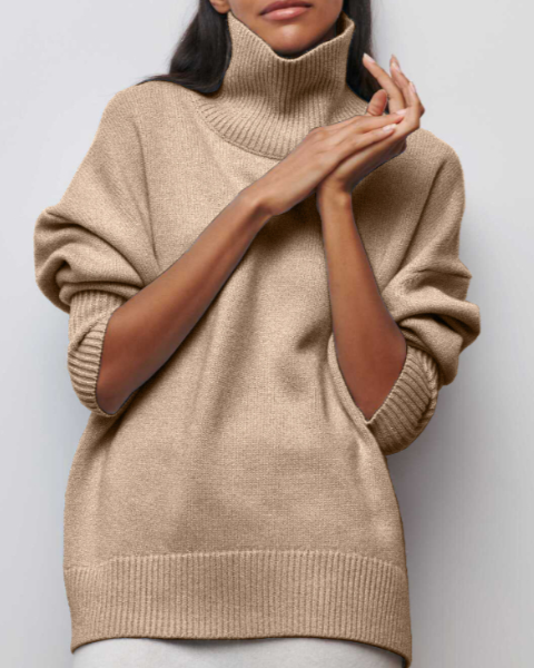EVELINE I ROLLKRAGEN-STRICKPULLOVER