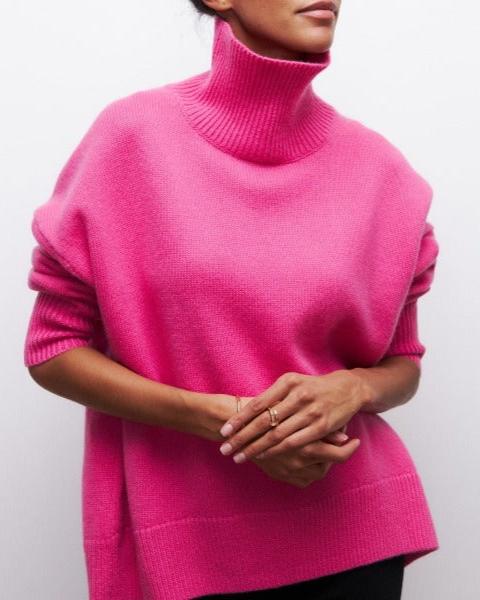 EVELINE I ROLLKRAGEN-STRICKPULLOVER