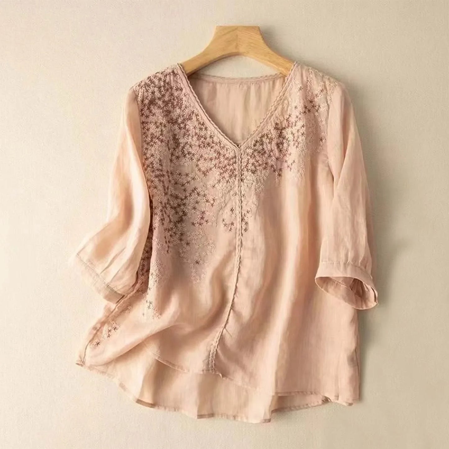 THELFRIDA I ELEGANTE LEINENBLUSE