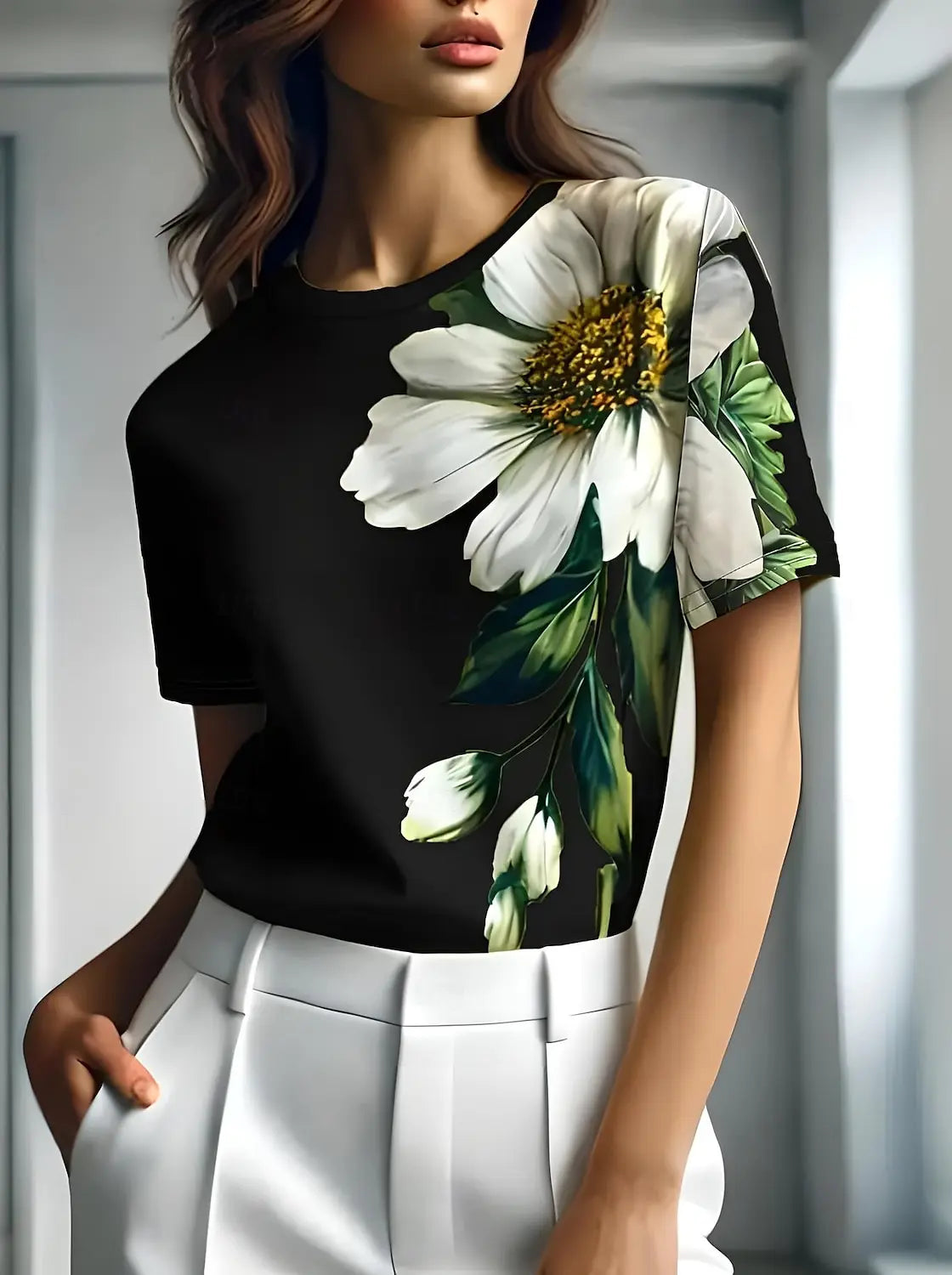 EILIKA I VIELSEITIGE BLUMENBLUSE