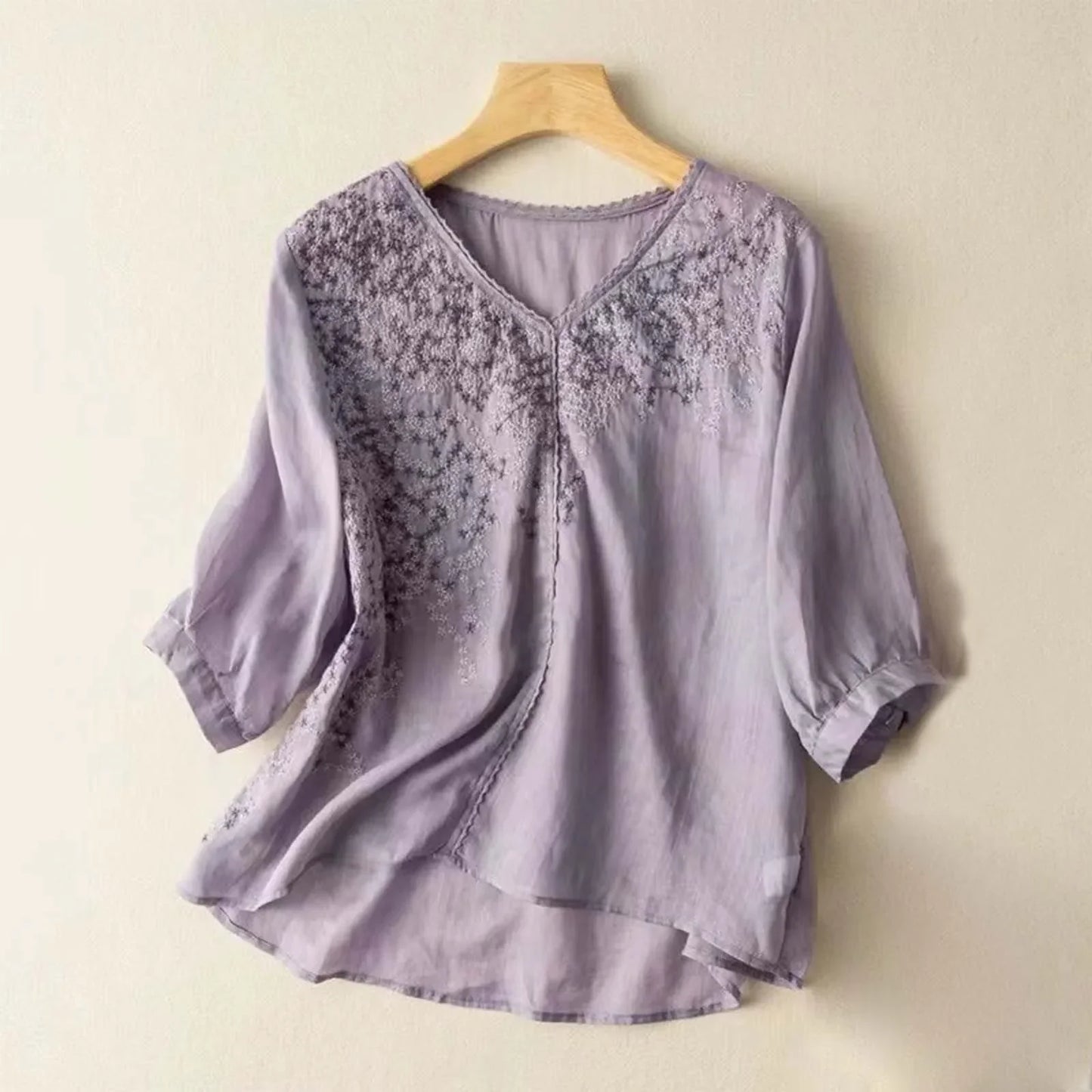 THELFRIDA I ELEGANTE LEINENBLUSE