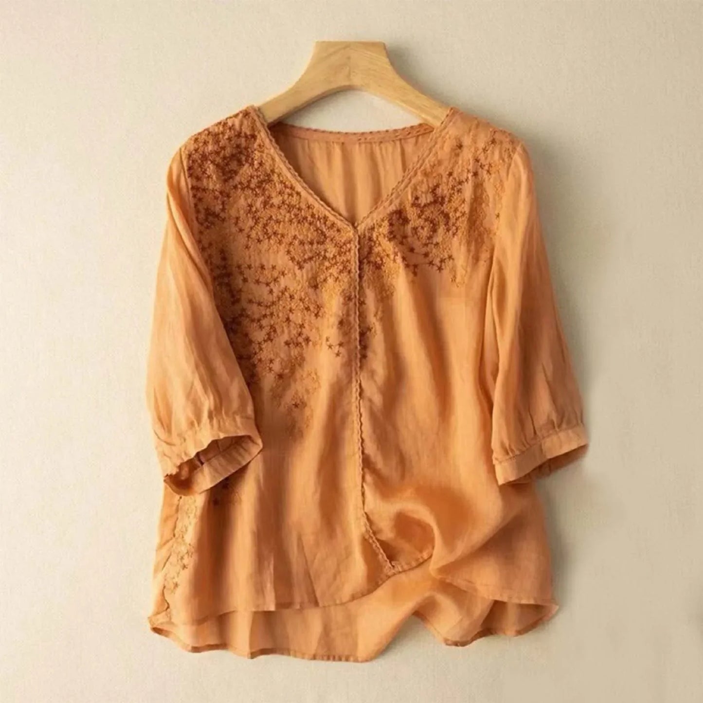 THELFRIDA I ELEGANTE LEINENBLUSE
