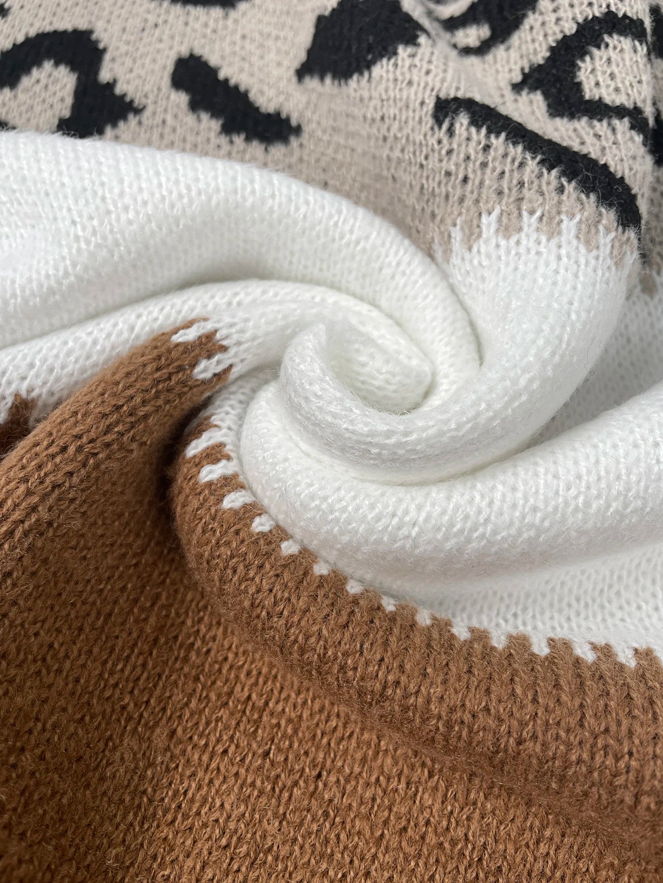 INGRID I PULLOVER MIT LEOPARDENMUSTER