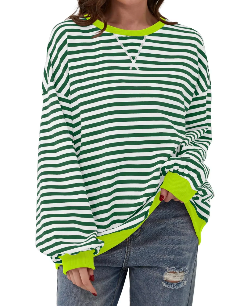 KARLA I GESTREIFTER PULLOVER