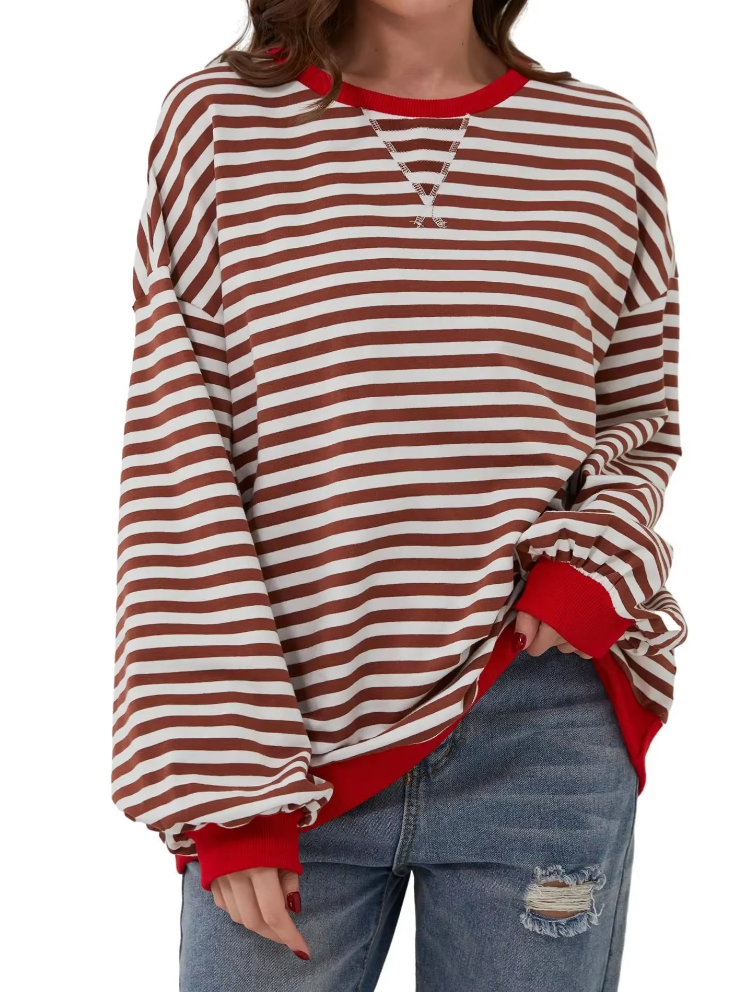 KARLA I GESTREIFTER PULLOVER