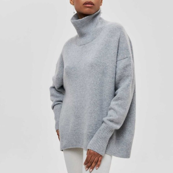EVELINE I ROLLKRAGEN-STRICKPULLOVER