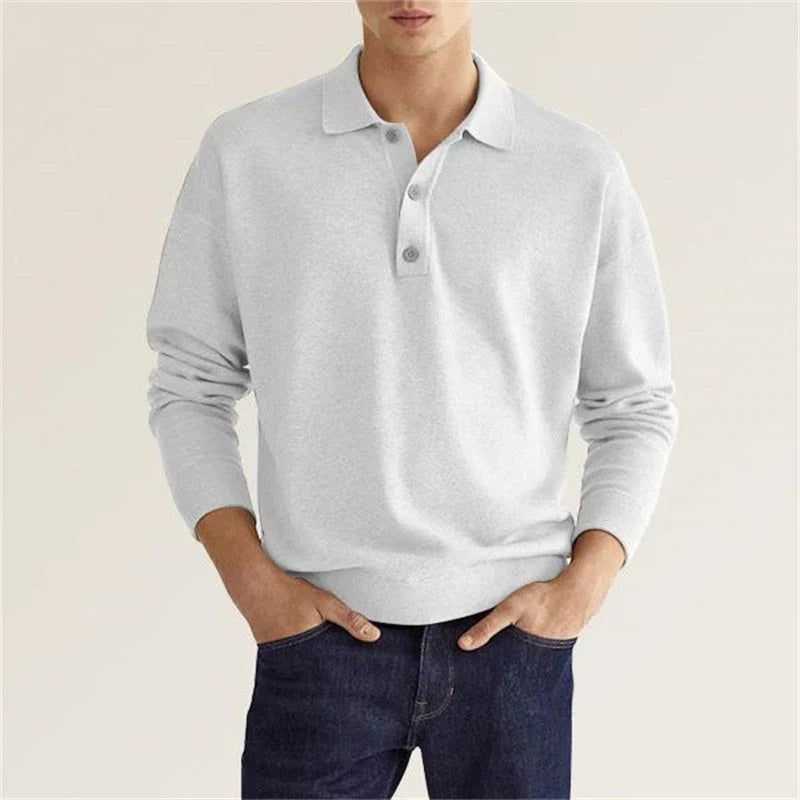 DIMITRI I LANGARM POLOSHIRT