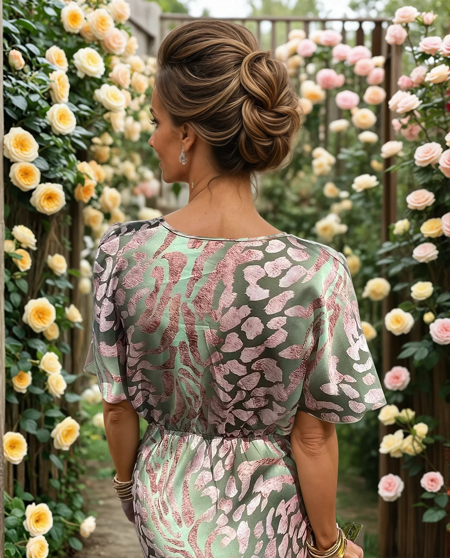 GRACE I VINTAGE-MAXIKLEID