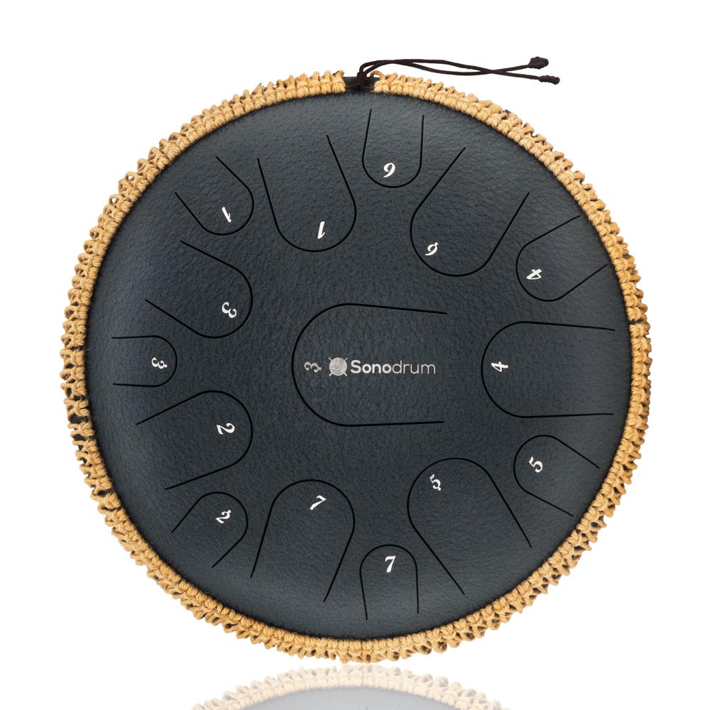 Sonodrum Zungentrommel - "Premium" - Handgefertigt - 35,5cm - 15 Zungen - C-Dur