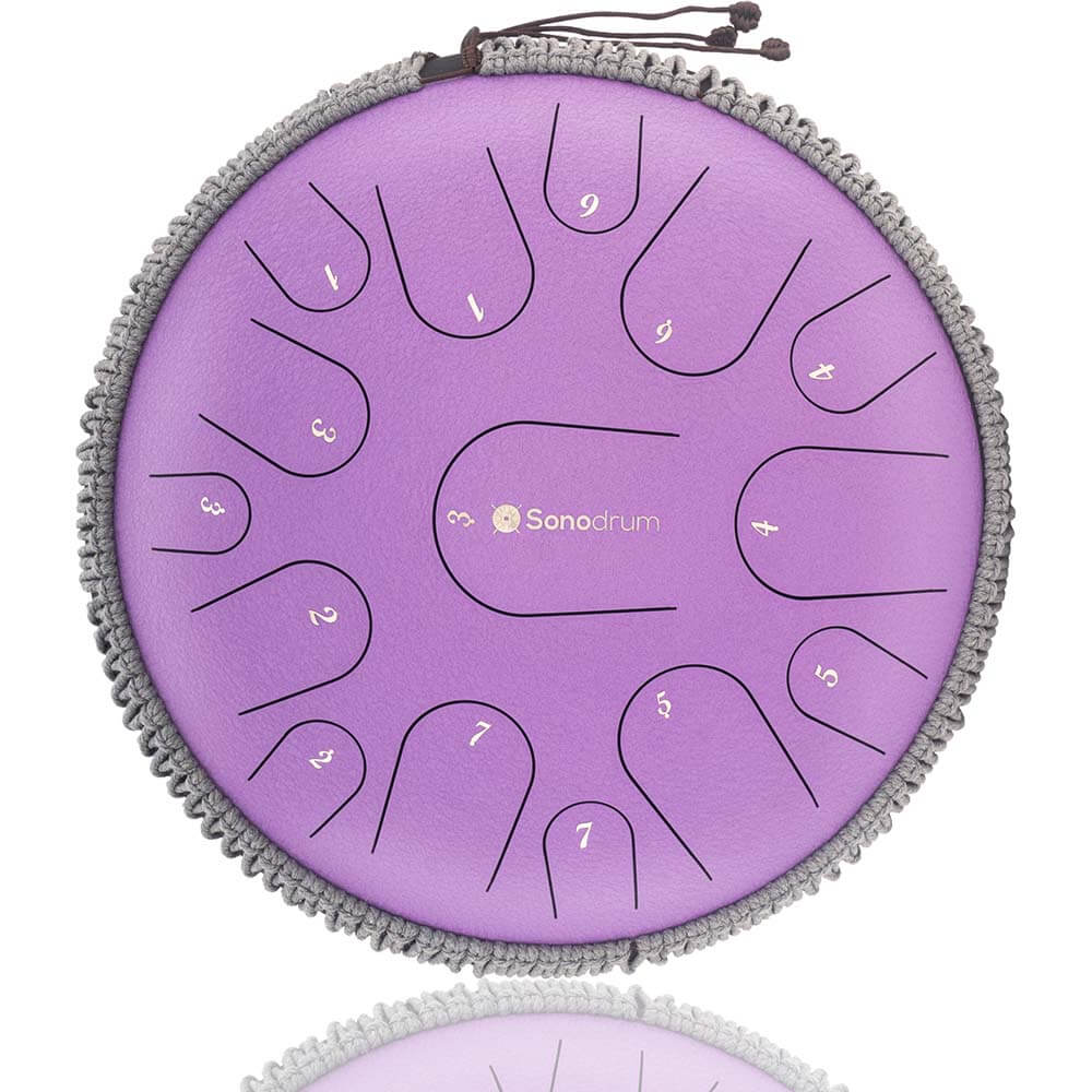 Sonodrum Zungentrommel - "Premium" - Handgefertigt - 35,5cm - 15 Zungen - C-Dur