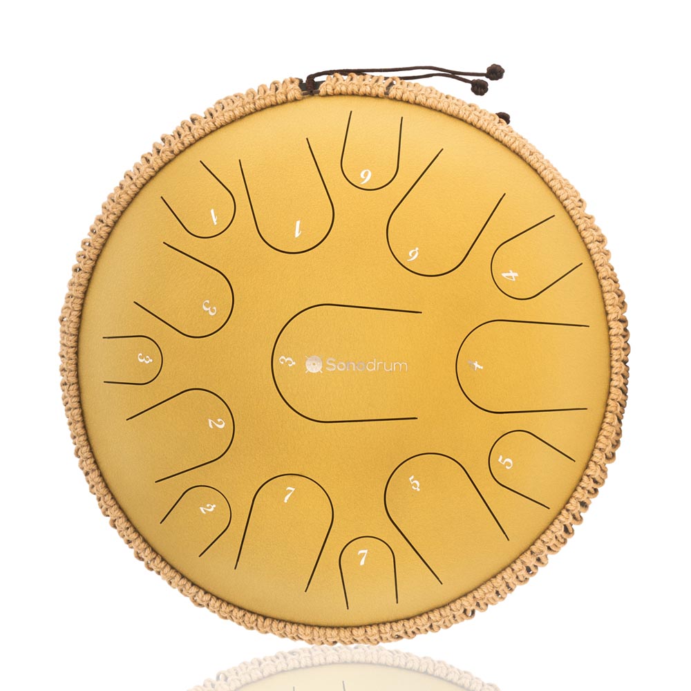 Sonodrum Zungentrommel - "Premium" - Handgefertigt - 35,5cm - 15 Zungen - C-Dur