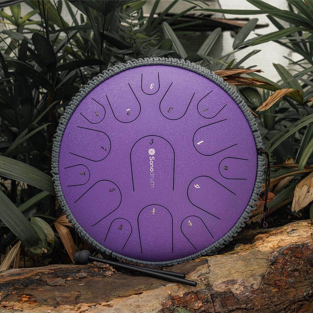 Sonodrum Zungentrommel - "Premium" - Handgefertigt - 35,5cm - 15 Zungen - C-Dur