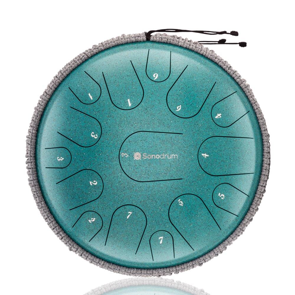 Sonodrum Zungentrommel - "Premium" - Handgefertigt - 35,5cm - 15 Zungen - C-Dur