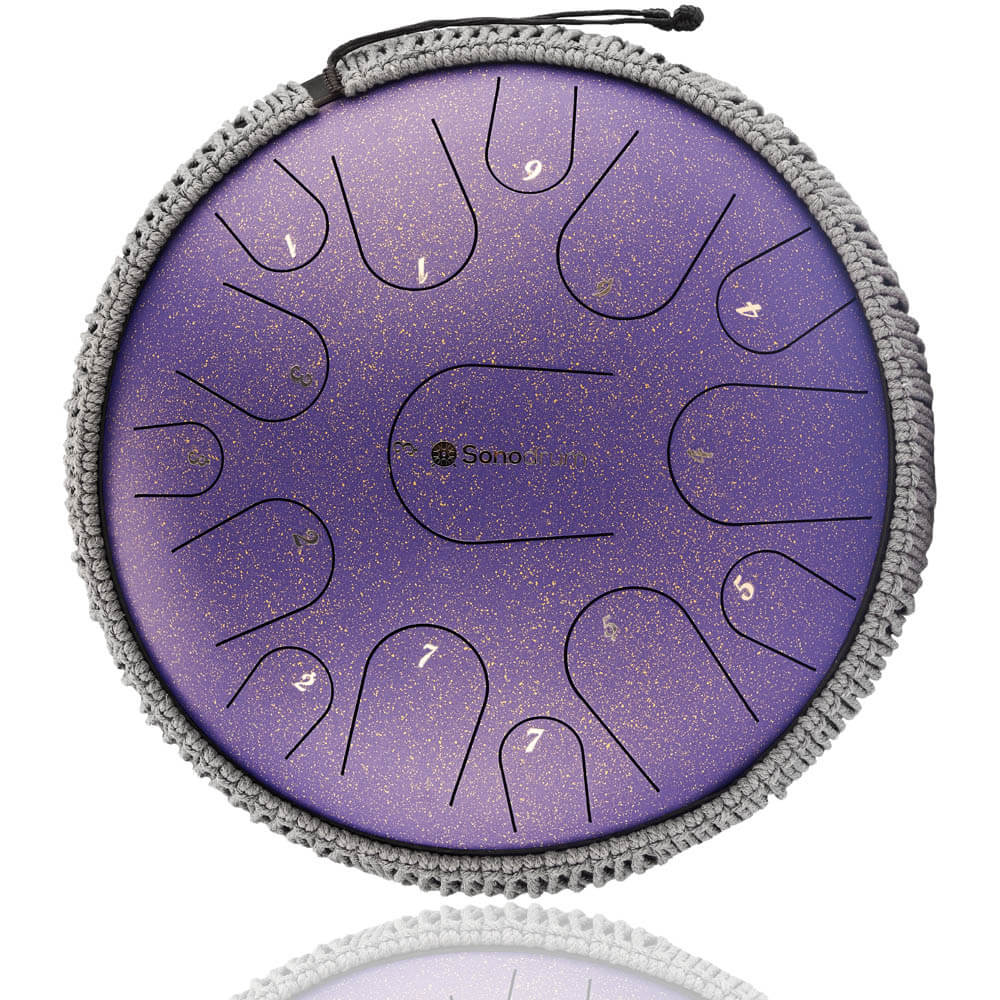 Sonodrum Zungentrommel - "Premium" - Handgefertigt - 35,5cm - 15 Zungen - C-Dur