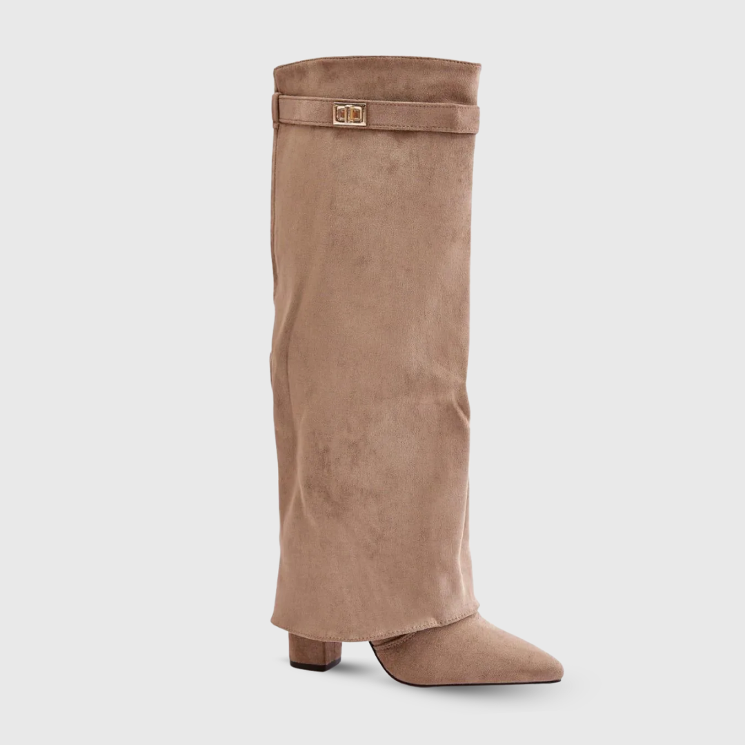 LAVINIA I VINTAGE-STIEFEL MIT HOHEM ABSATZ