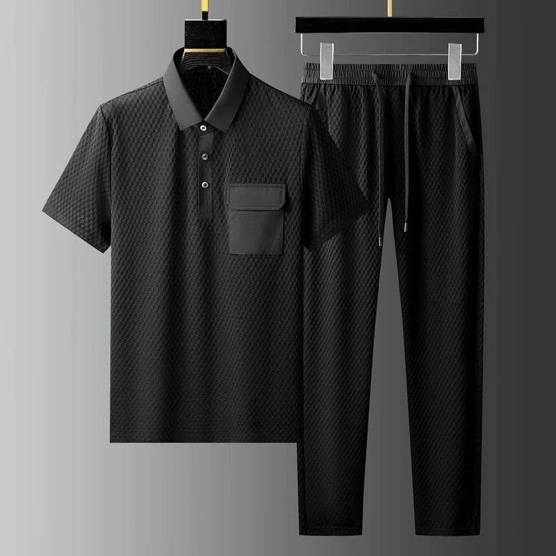 Das Willowmoor – Raffiniertes Langarm-Polo & Jogger-Set