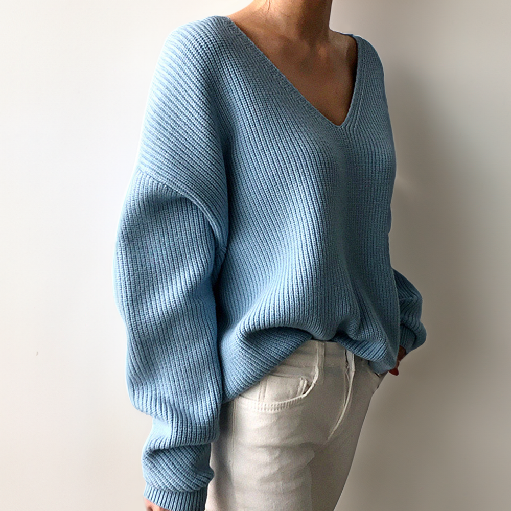 KERSTIN I STRICKPULLOVER MIT V-AUSSCHNITT