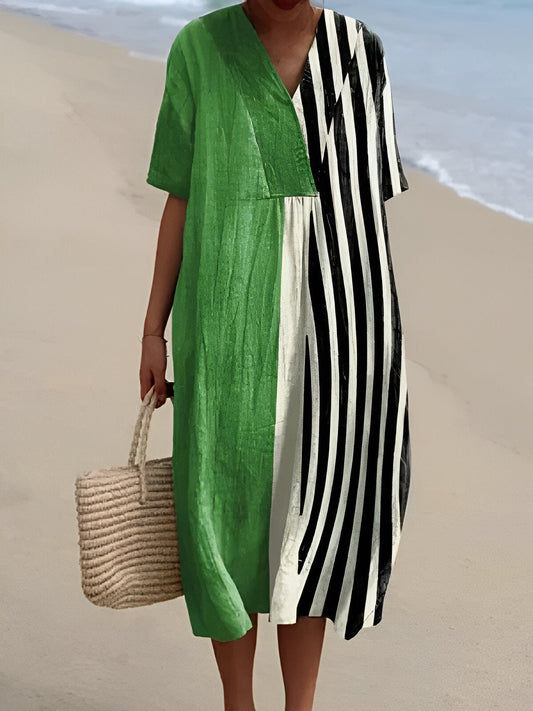 CORRY I MEHRFARBIGES SOMMER-MAXIKLEID