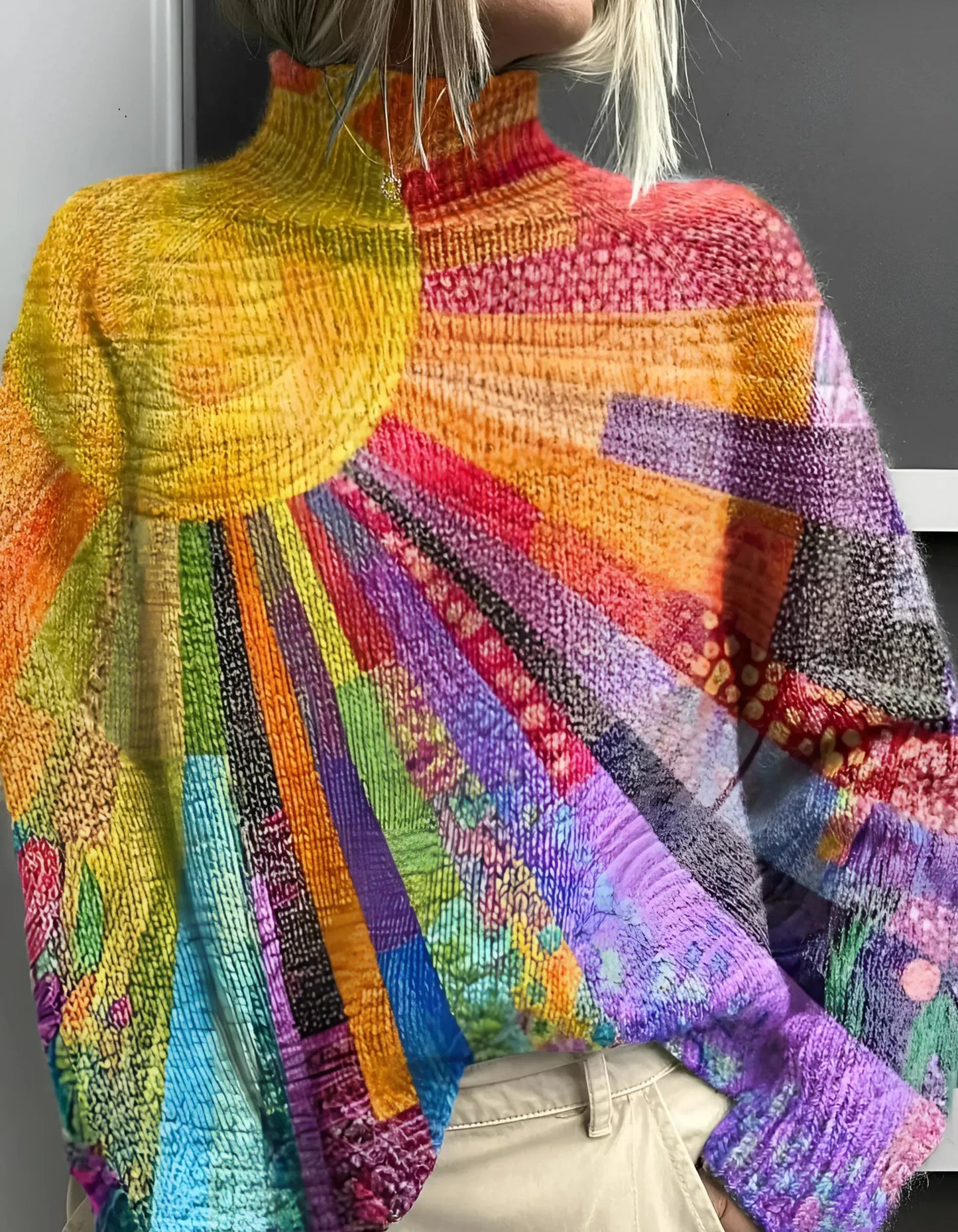 TABEA I BEDRUCKTER PULLOVER
