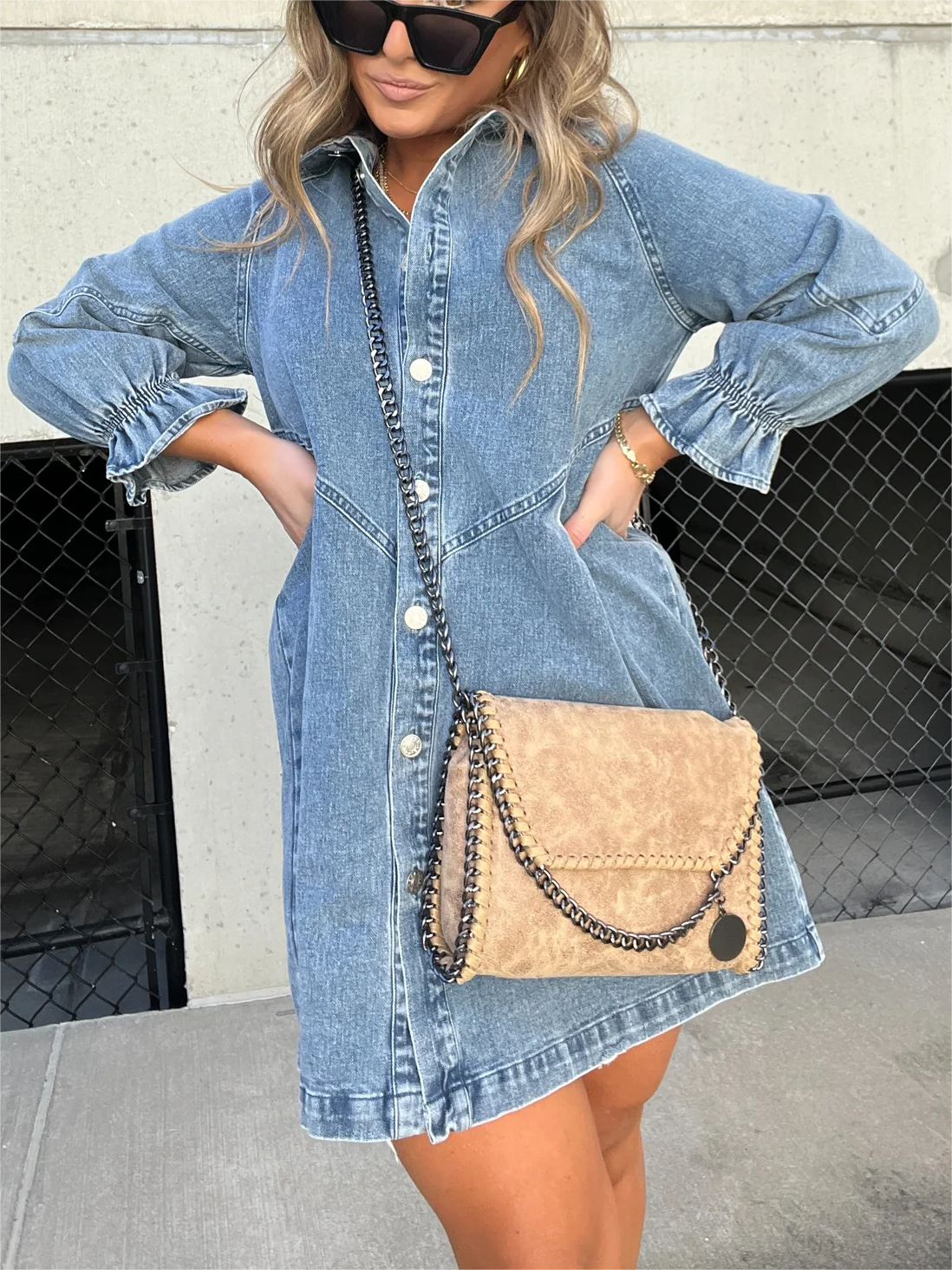 Eliana™ - Lässiges Denim-Kleid