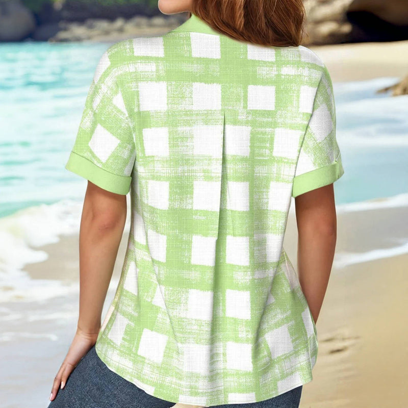 Lässige Karierte Bluse