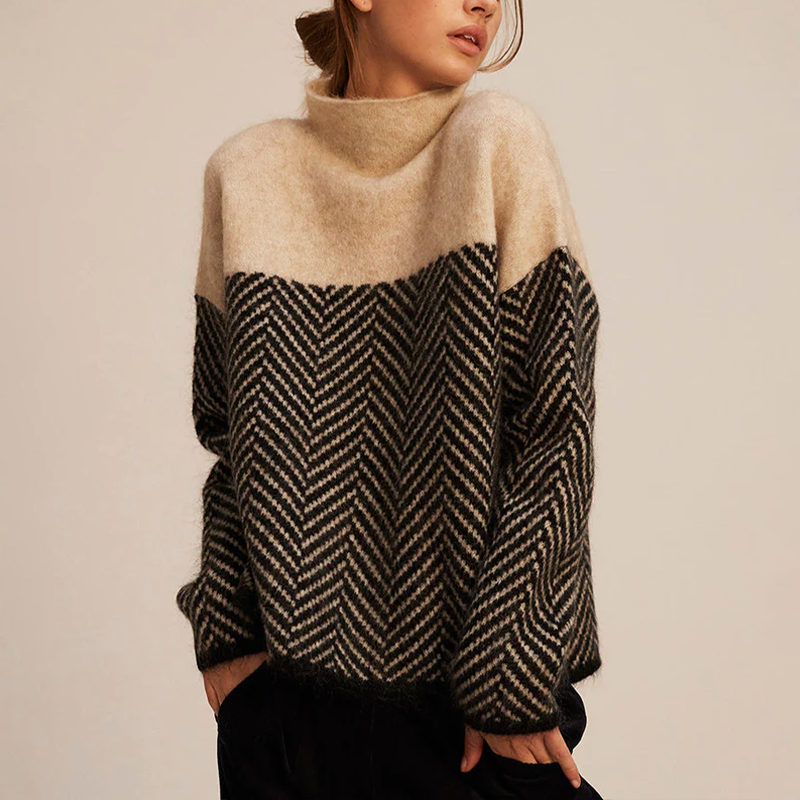 ANDREA I STYLISCHER ROLLKRAGENPULLOVER